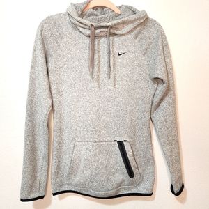Nike - Grey Women's Hoodie - Pull over, Zip pocket,